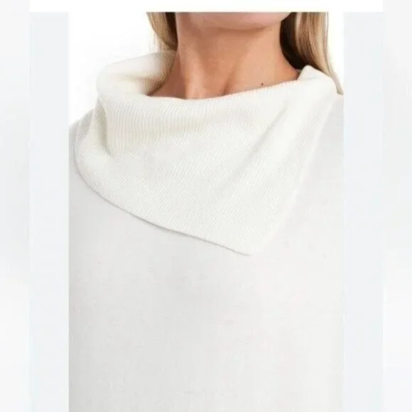 Vince Camuto Ivory Short Sleeve Knit Sweater Top Size S - Picture 2 of 12